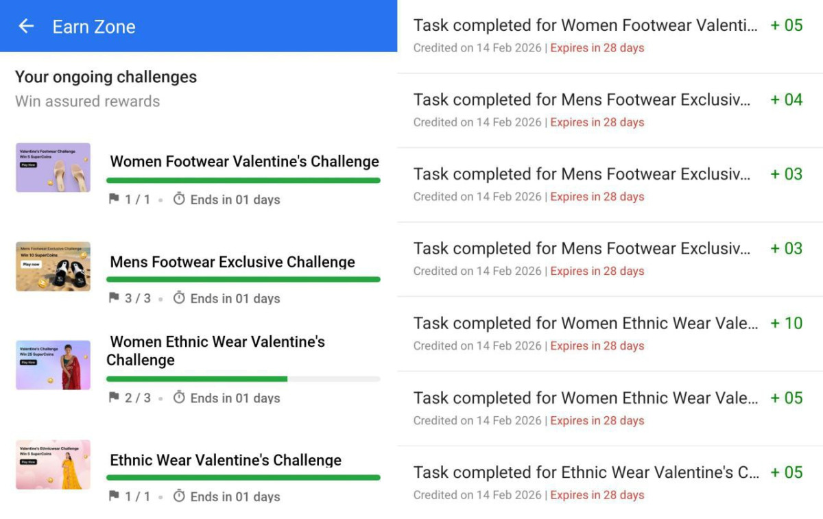Flipkart New Challange 35 Supercoins For Freelink Open Link In App Complete