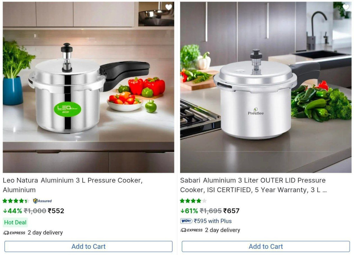 Grab Pressure Cookers – Best Price in India