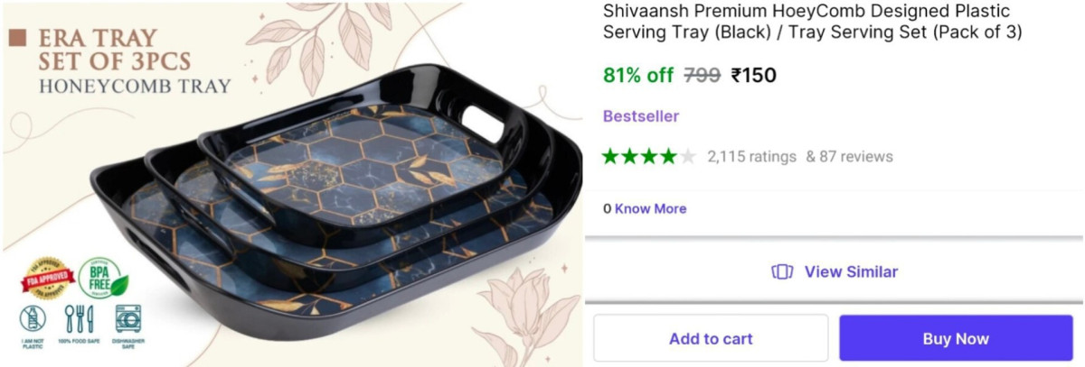 Serving Tray (set Of 3) At 150 More Deals Click Here Must Read – Best Price