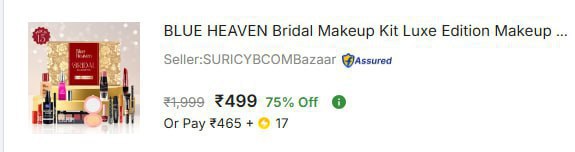 - Blue Heven Bridel Makeup Kit At Rs 499 – Best Price in India