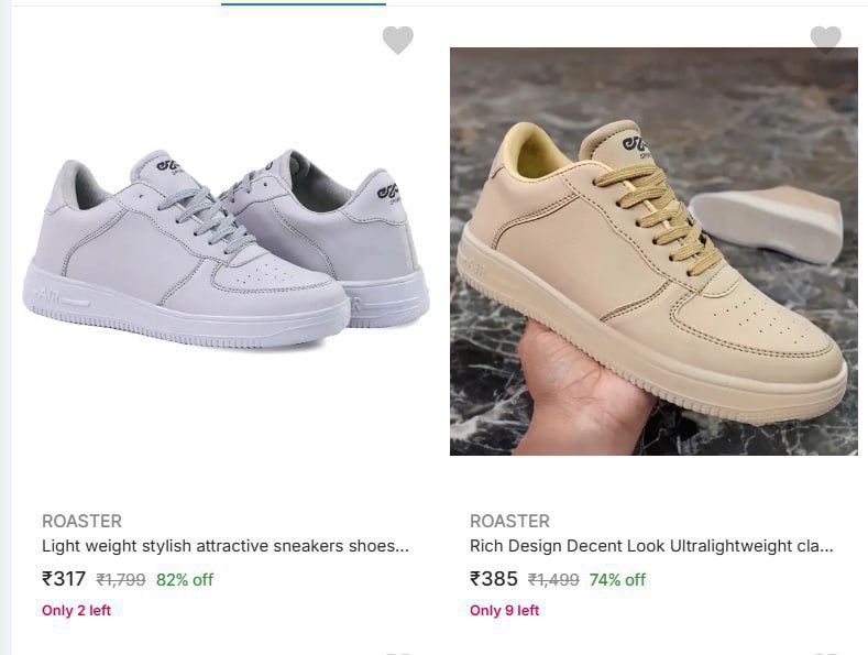 Roaster Men Sneaker At Rs 317 – Best Price in India