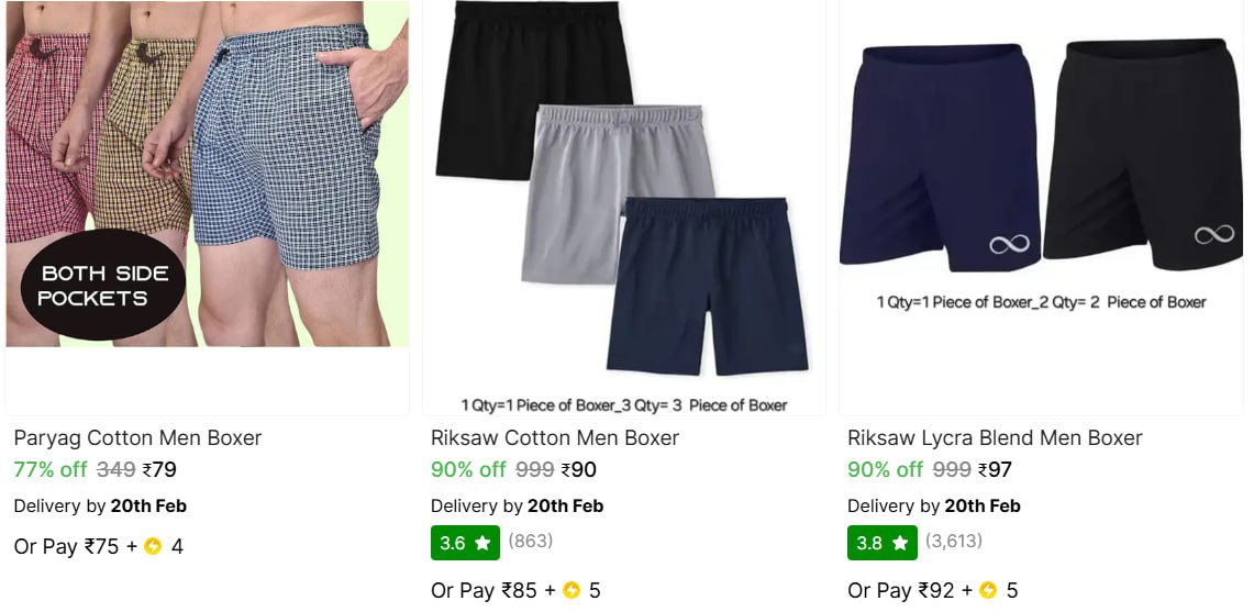 Men S Innerwear From 79more – Best Price in India