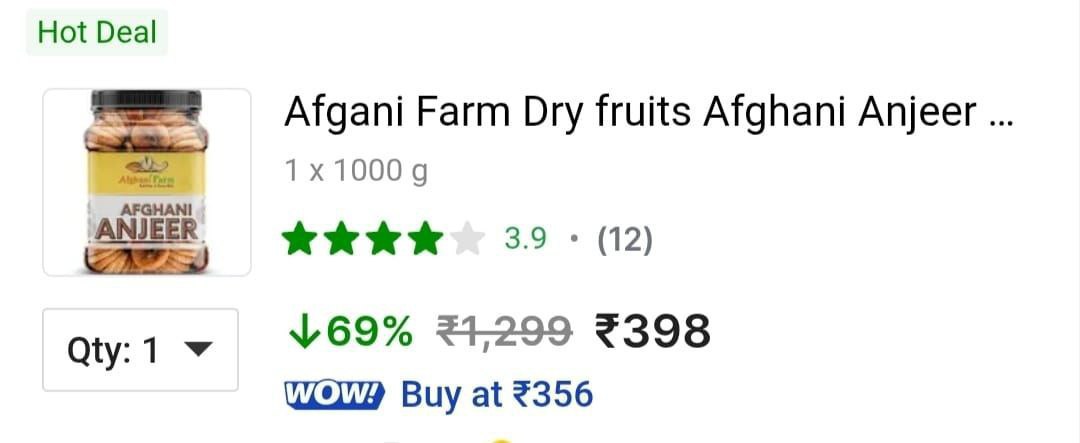 Loot Afgani Anjeer 1kg At 398 Buy Max Qty – Best Price in India