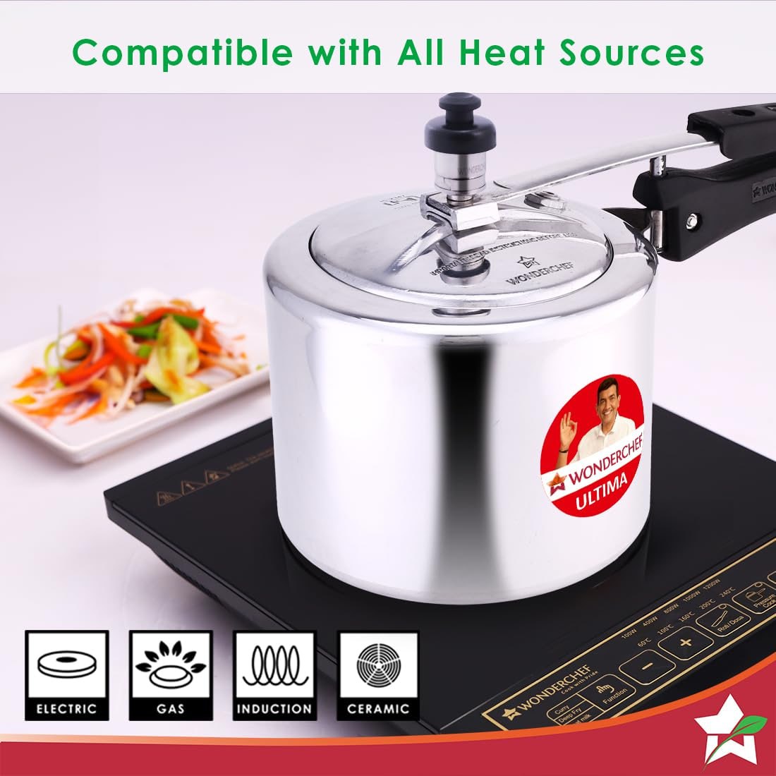 Wonderchef Inner Lid Ultima Pressure Cooker 3 Litres 1295 – Best Price in I