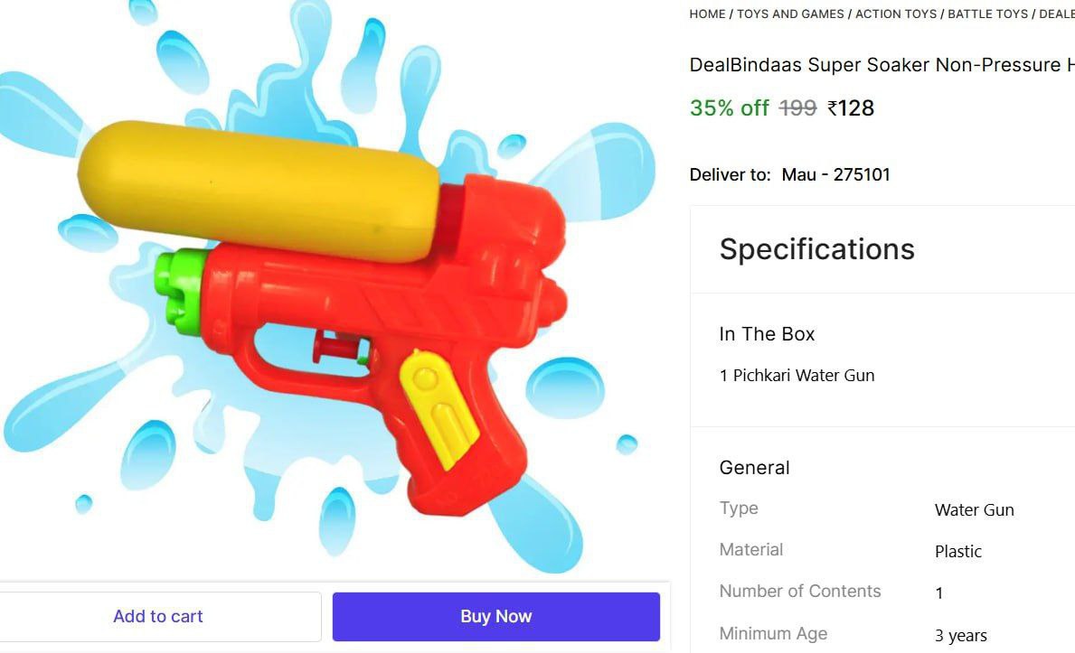 Holi Pichkari 128 – Best Price in India