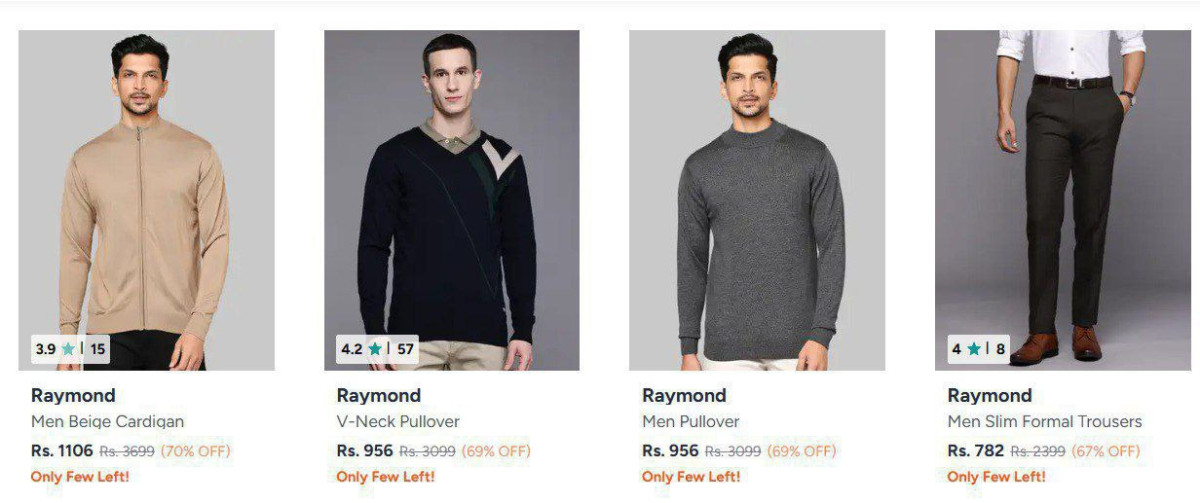Myntra 71 On Raymond Clothing Blazers Suit Sets – Best Price in India