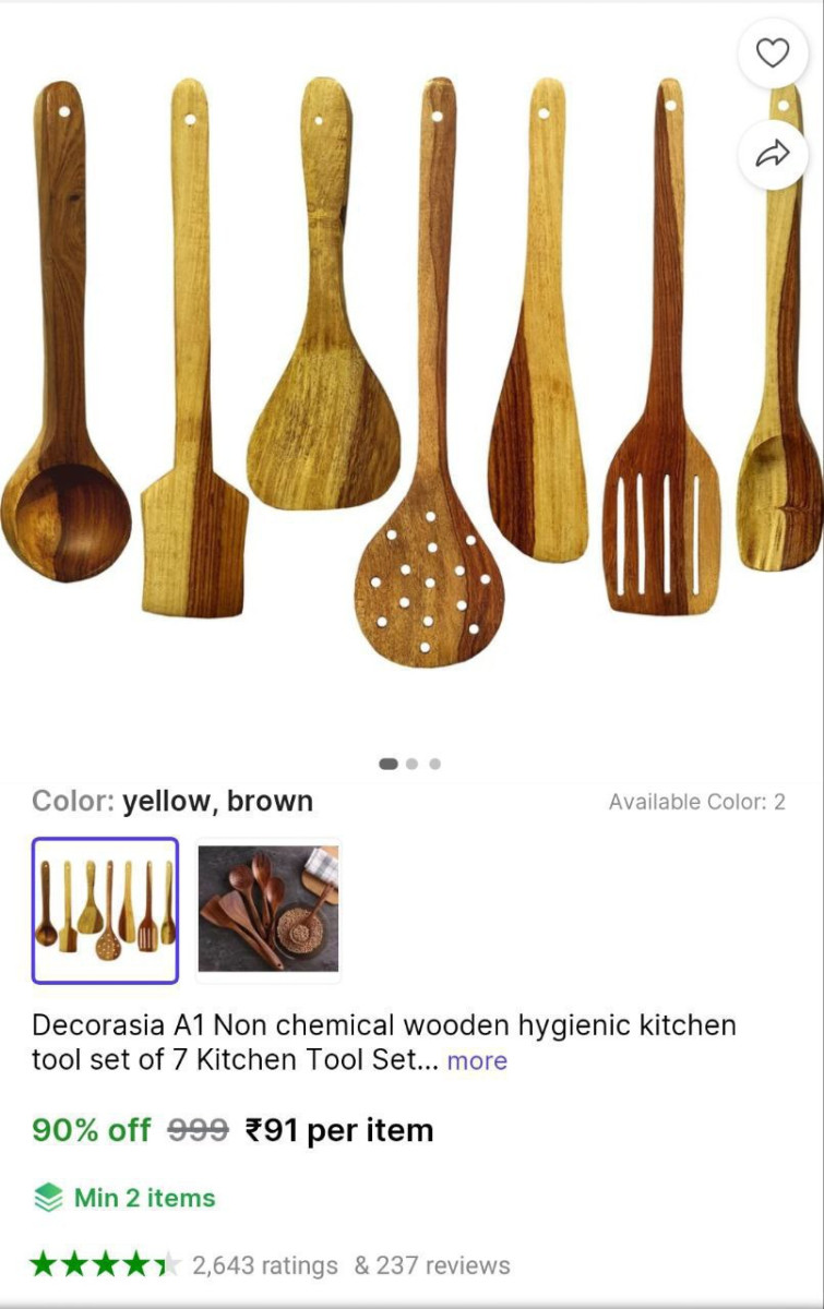 Grab - Kitchen Tools Set 91 Check Min Buy Quantity – Best Price in India