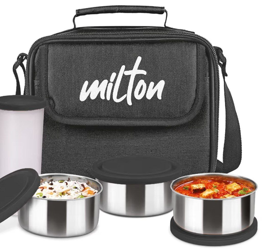 Milton 3 Stainless Steel Containers With Lunch Box Combo At 339 – Best Pric