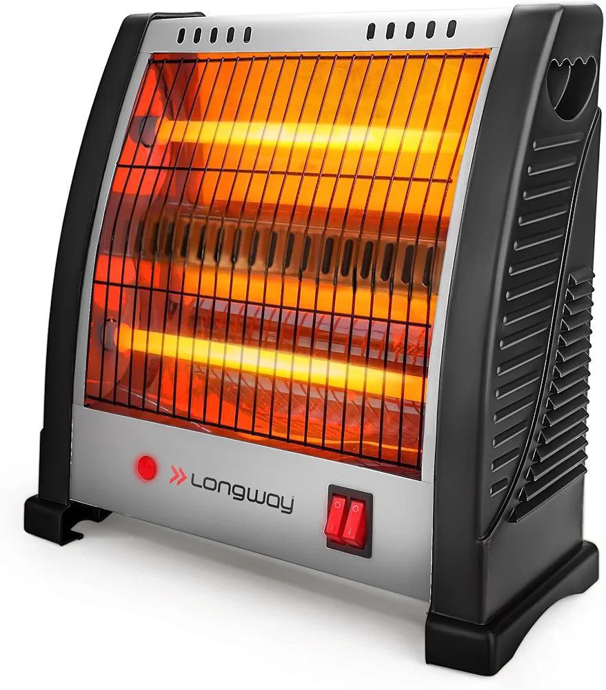 Longway Blaze 800w Quartz Room Heater 2 Heating Rods For Quick Heating Isi 
