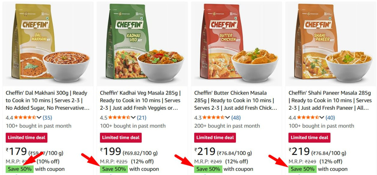 Grab - Apply 50 Couponready To Cook Products – Best Price in India