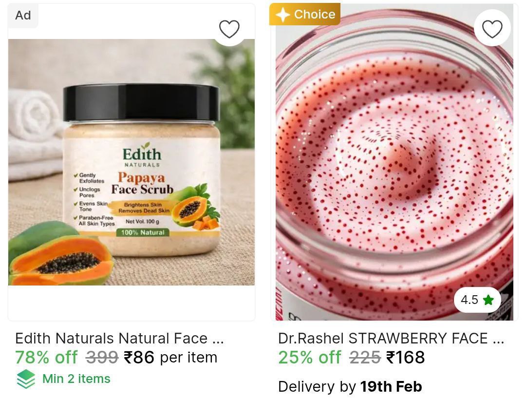 Face And Body Scrubs Starts 86 Check Min Buy Quantity – Best Price in India