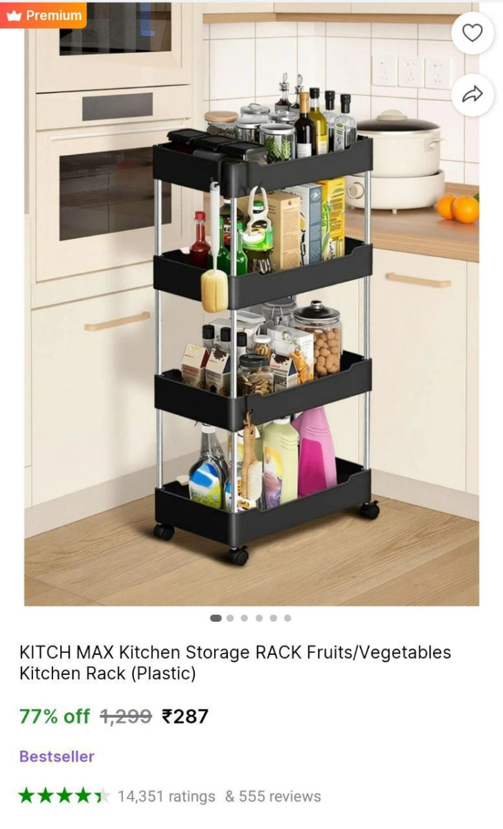 Kitchen Fruits Vegetables Storage Rack 287 – Best Price in India