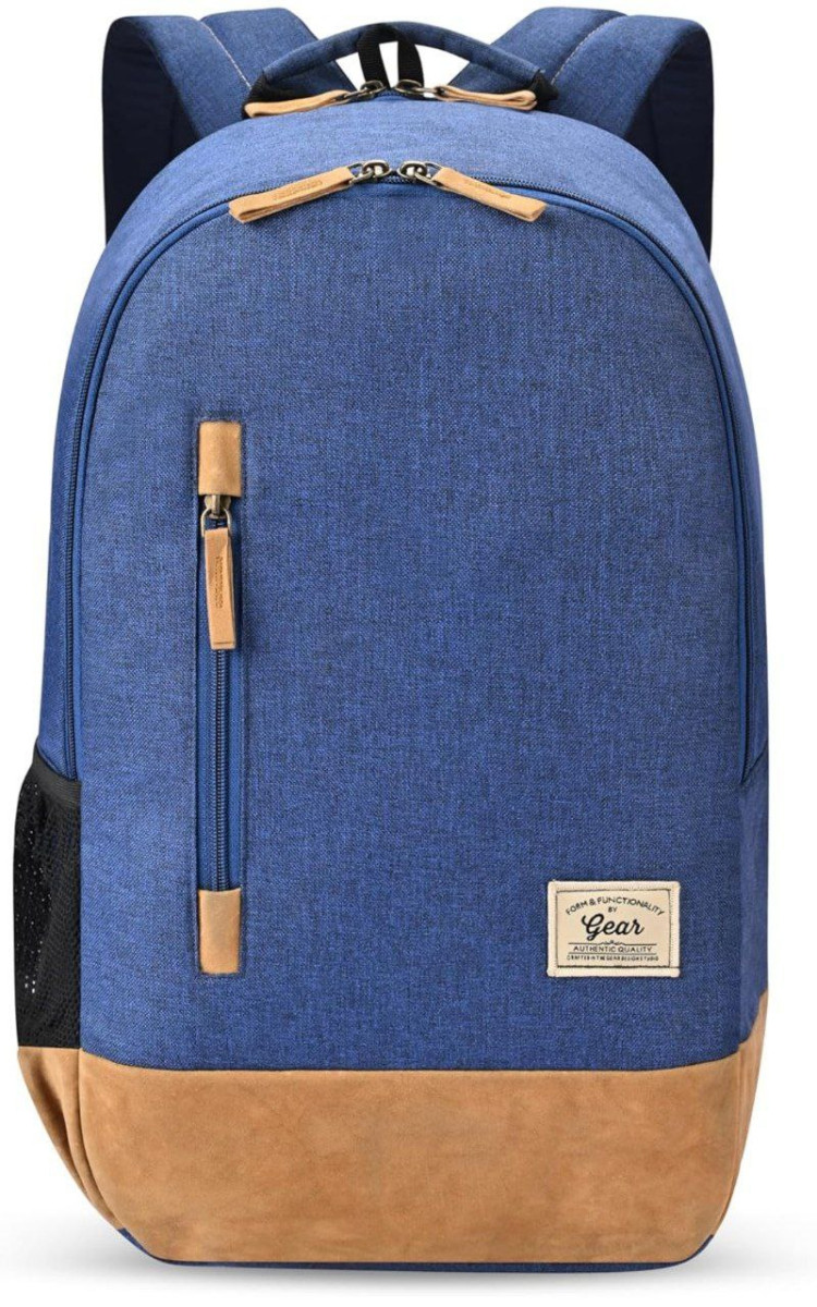 Gear Classic 49 Cms Brown And Blue Casual Backpack 599 – Best Price in Indi