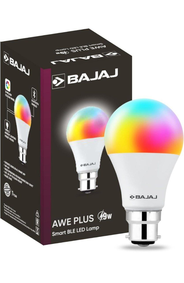 Bajaj 9w Smart Led Bulb Bluetooth Enabled B22d 16 Million Colors 309 – Best