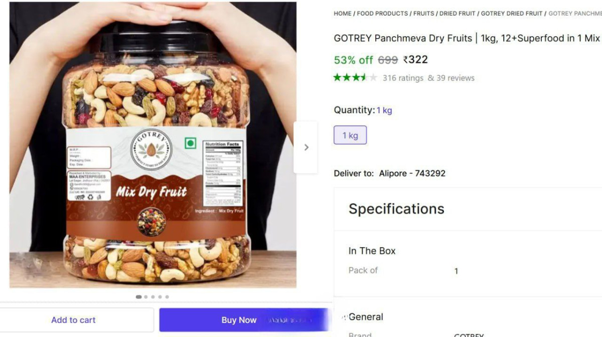 Kg Panchmeva Dry Fruits 322 – Best Price in India