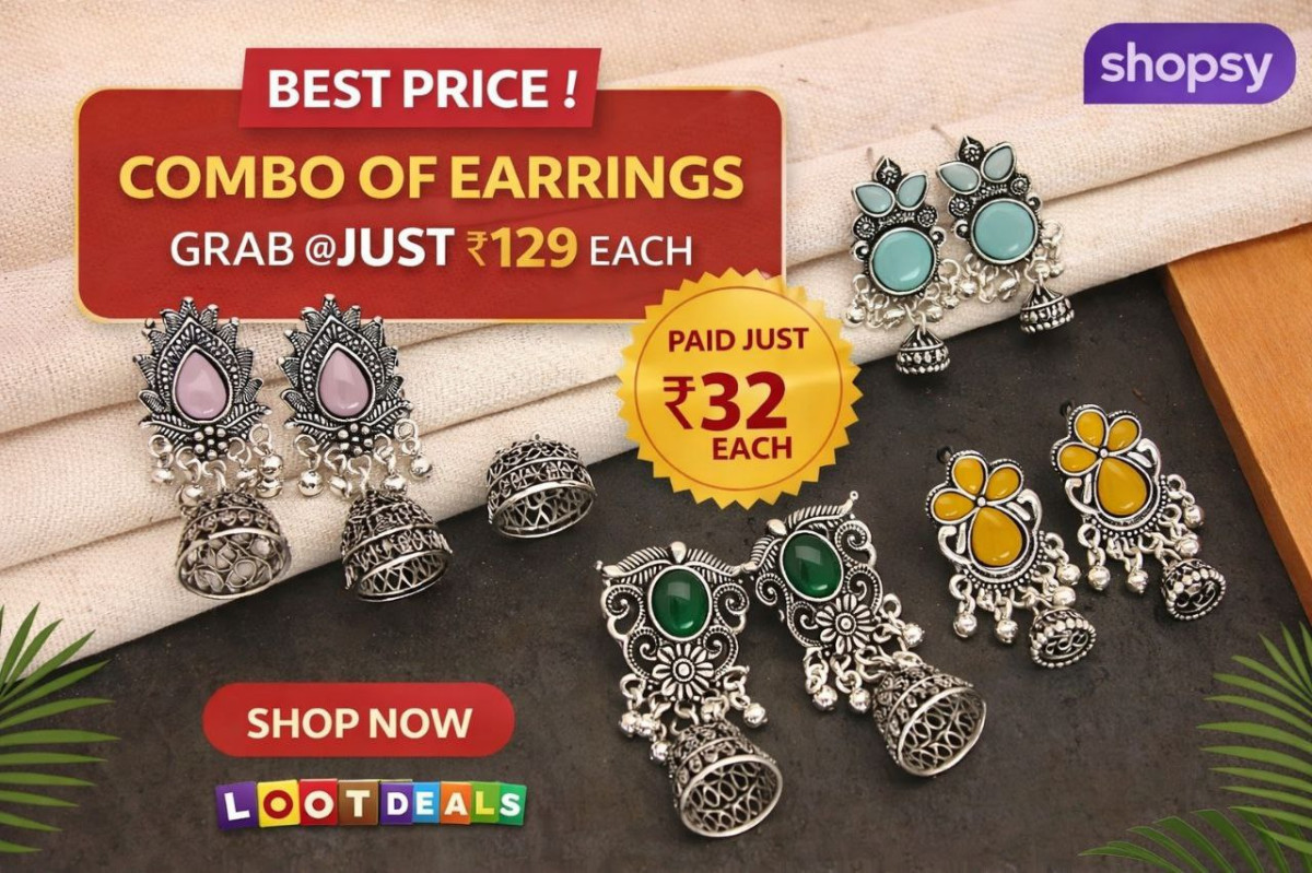 Shopsy Loot 4 Earrings Just 129 Link – Best Price in India
