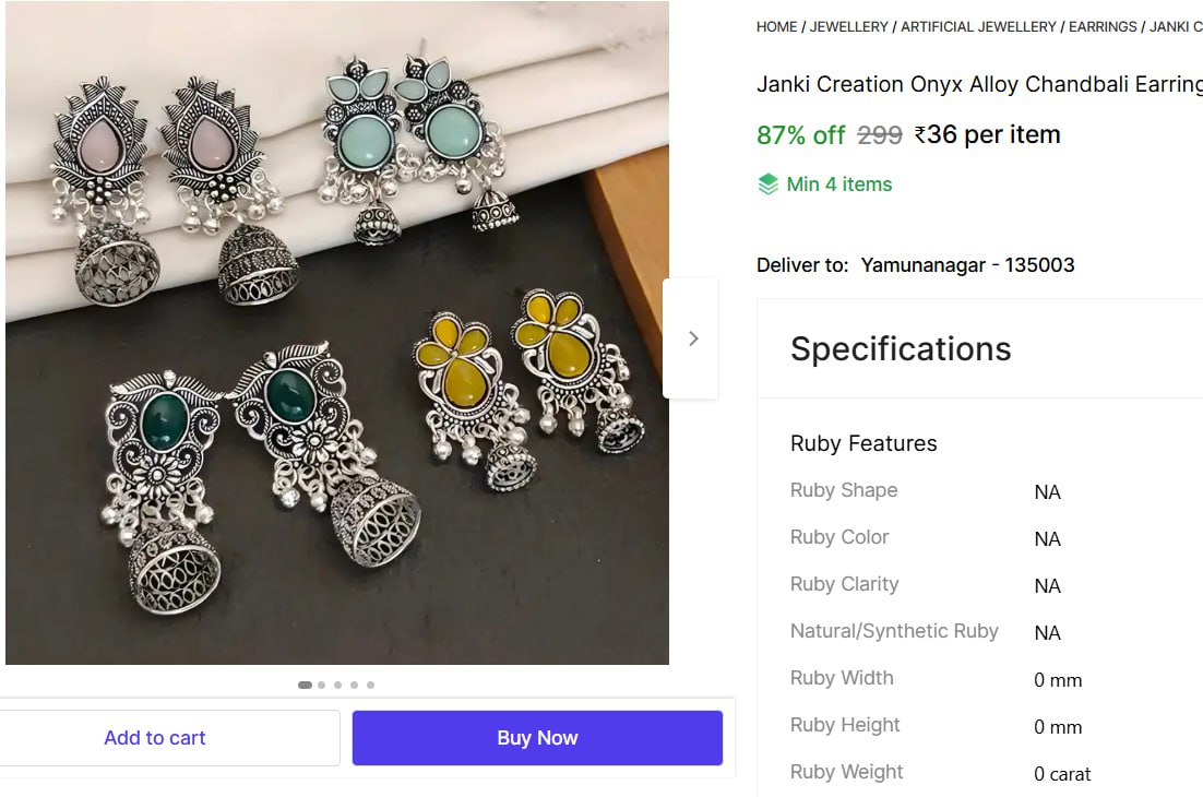 Earrings 36 – Best Price in India