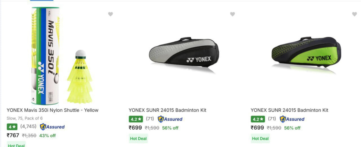 On Yonex Badminton Kits – Best Price in India