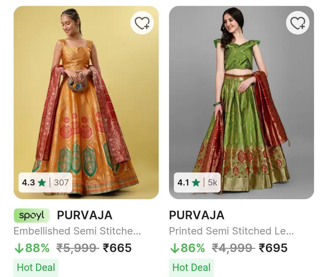Printed Lehenga Cholis From 665 – Best Price in India