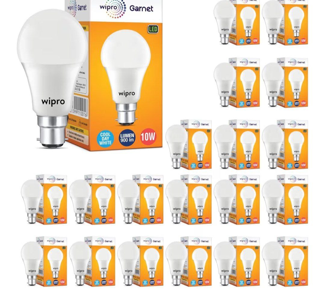 Wipro Garnet 10w B22 Led Bulb (pack Of 20) 999 – Best Price in India