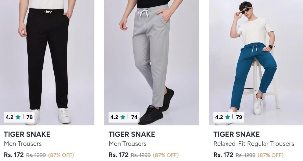 Men S Trousers From 172 More Deals Click Here Must Read – Best Price in Ind
