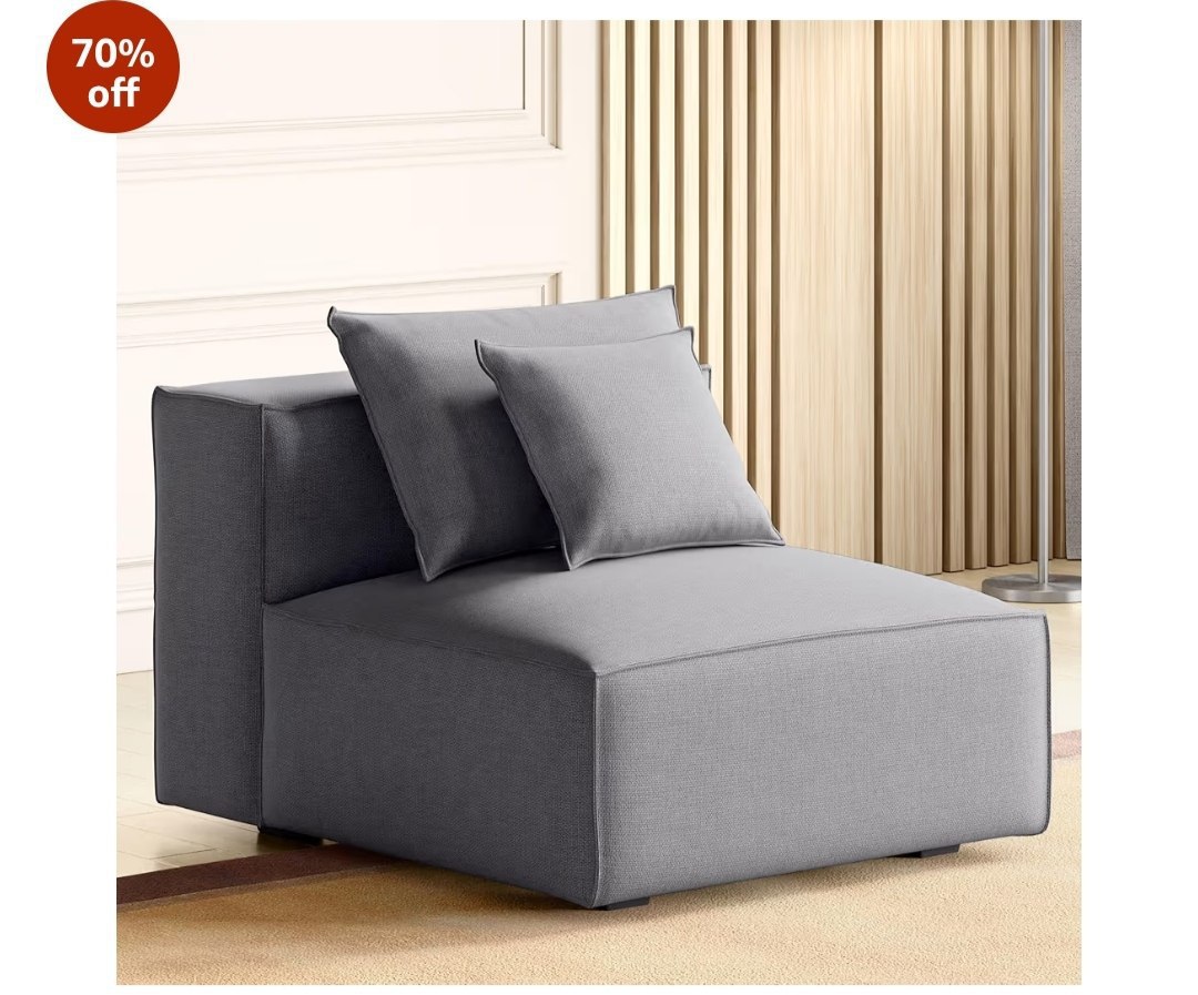 Home Centre Mills Solid Wood Fabric 1- Seater Armless Sofadeal At 499 – Bes