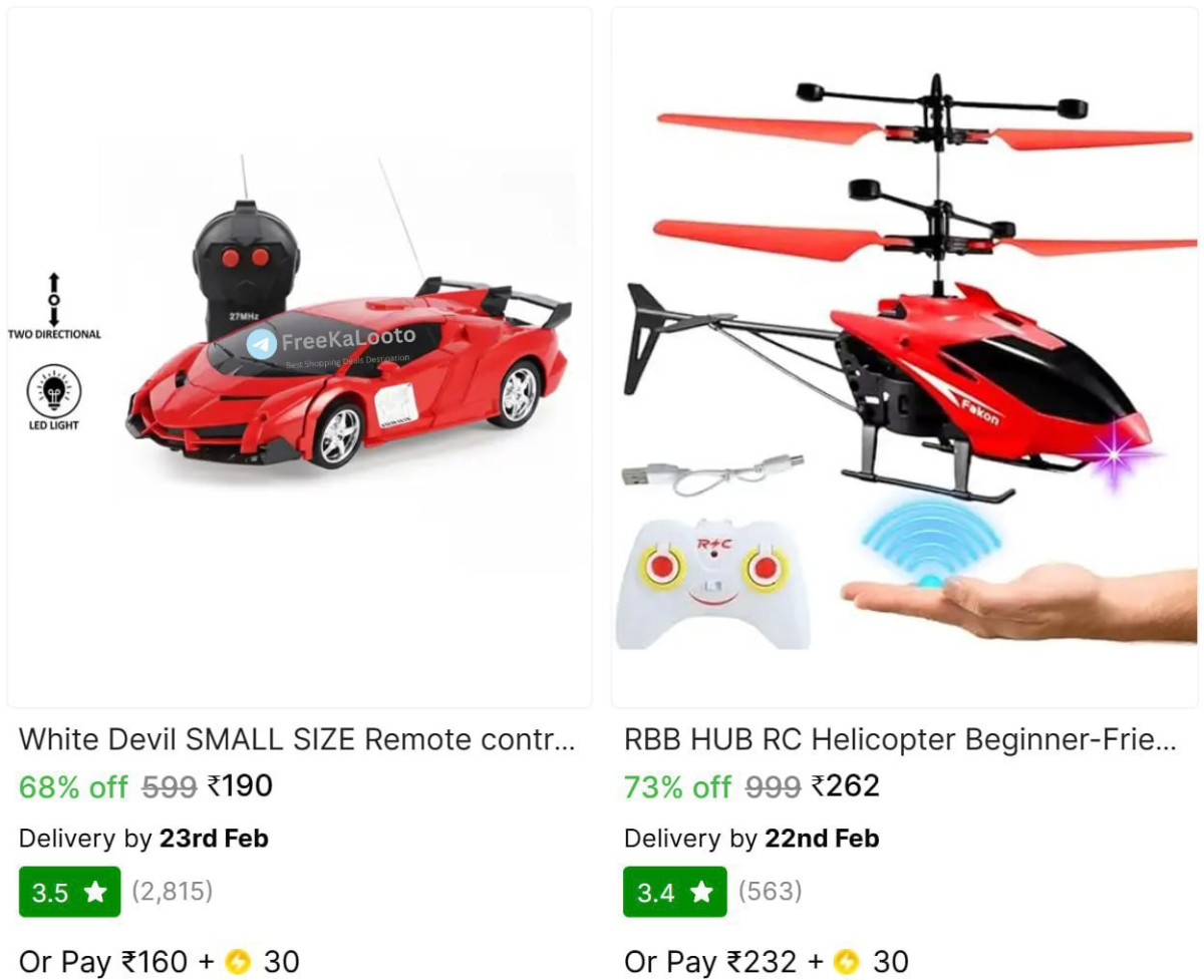 Remote Control Car Helicopter190 262 – Best Price in India