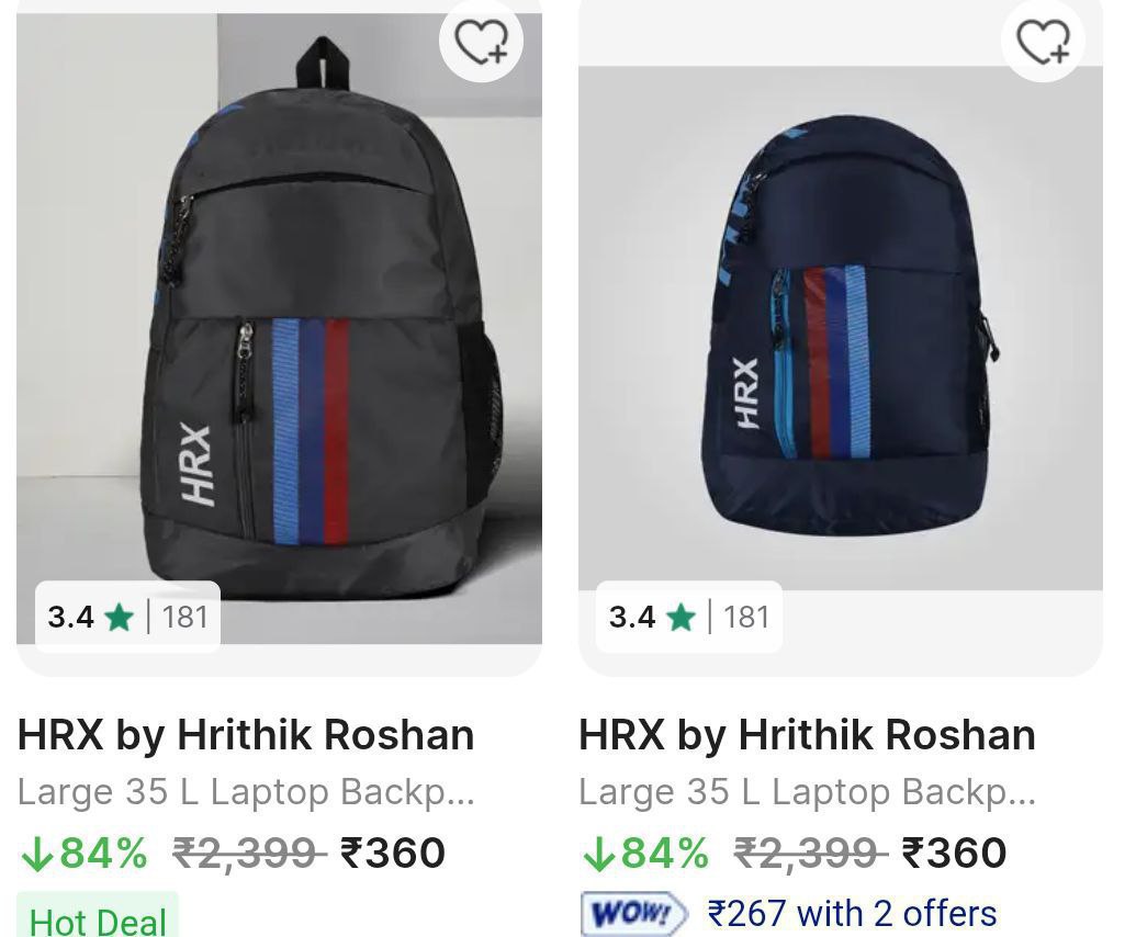 Flipkart Mast Harbour Handbags 80 Offupto 84 Hrx By Hrithik Roshan Backpack