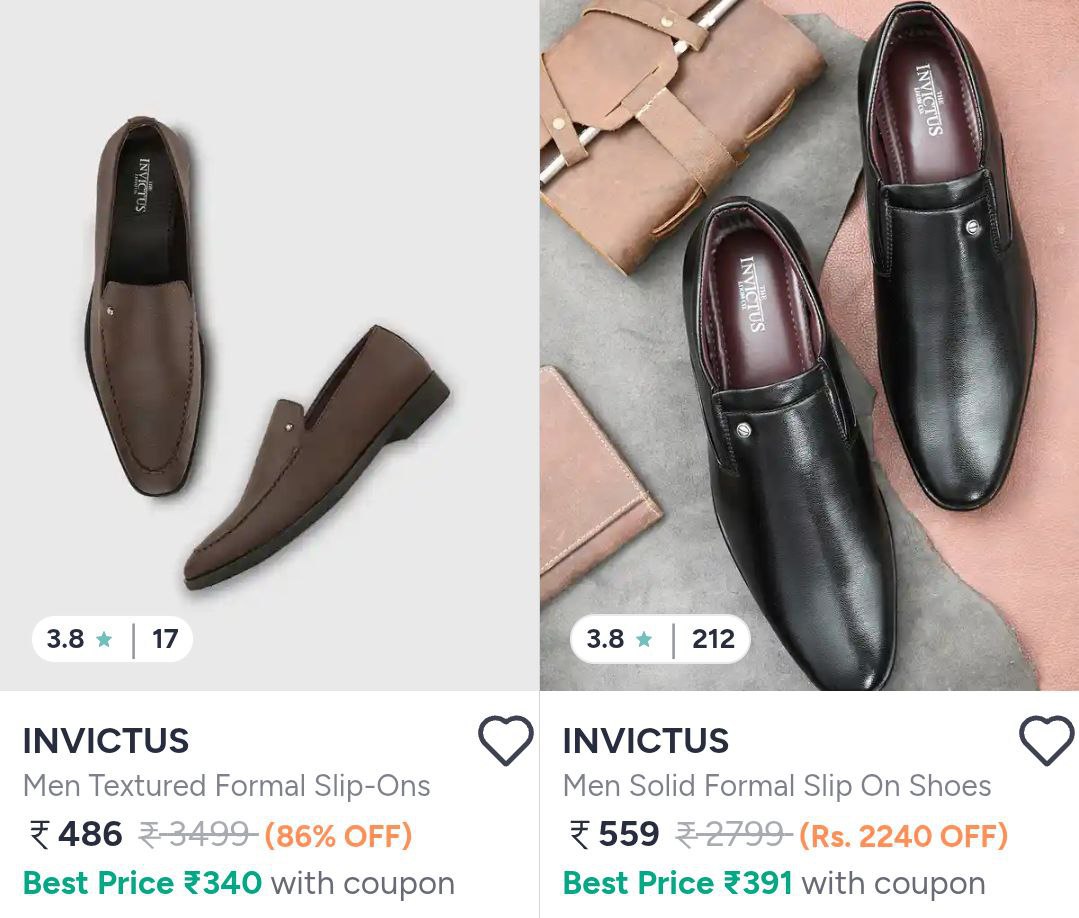 Myntra 86 On Invictus Footwear – Best Price in India