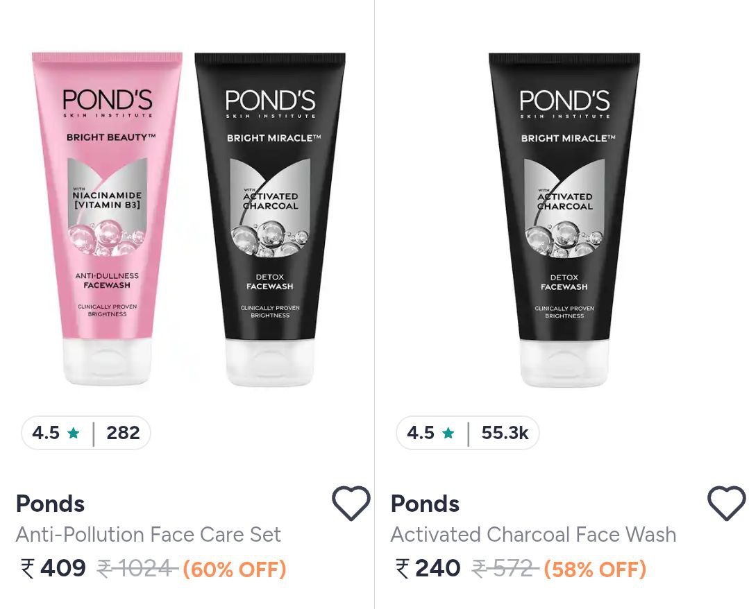 Myntra 60 On Pond S Beauty Products – Best Price in India