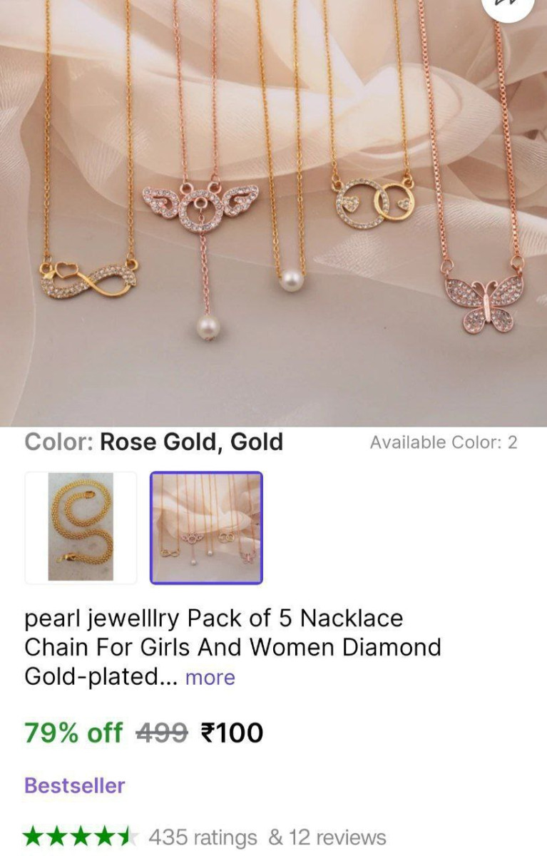 Pack Of 5 Necklace 100 – Best Price in India