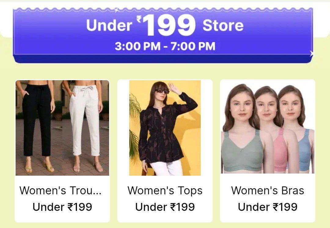 Shopsy Loot Deals Under 199women S Trousers Under 199 Women S Top Under 199