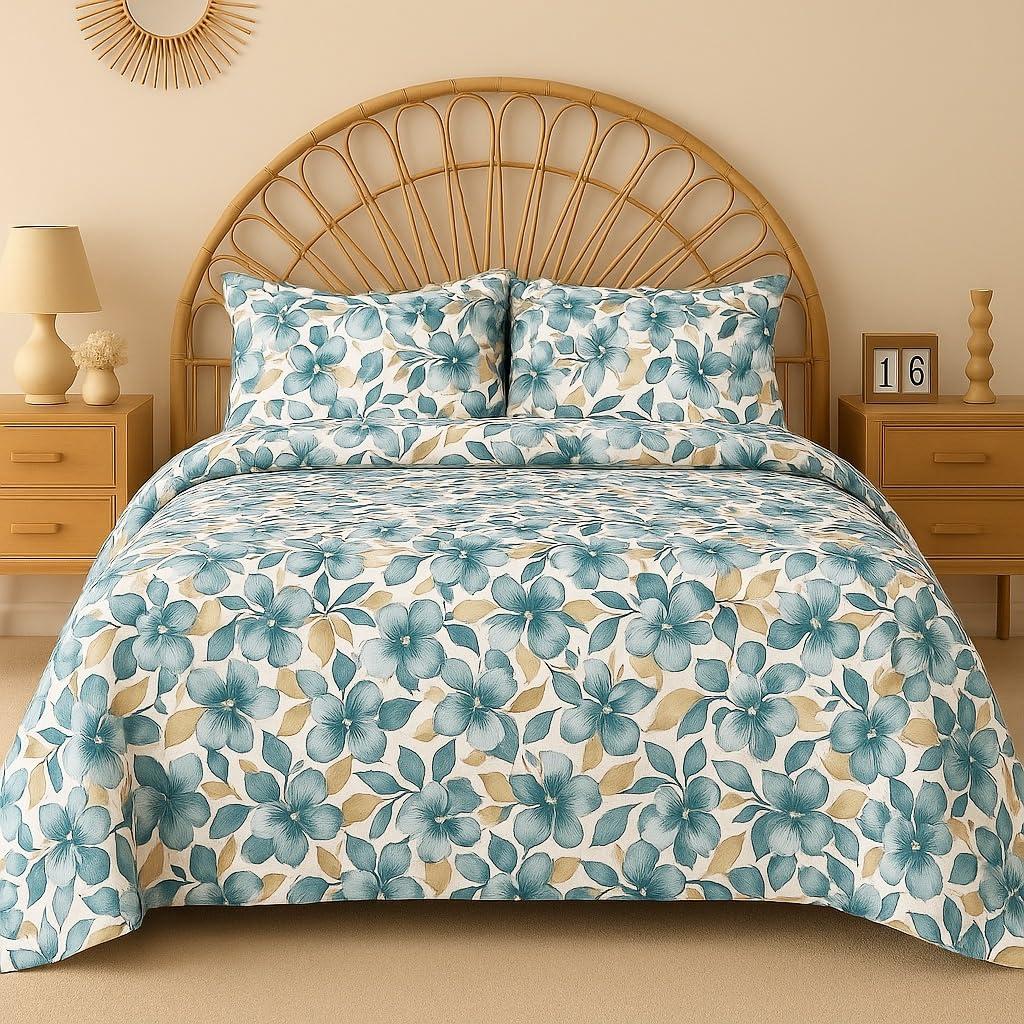 Bsb Home 100 Cotton Cloudtouch Double Bed Bedsheet Set 2 Pillow Covers 229 