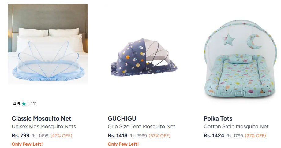Myntra Baby Mosquito Nets 50 Mosqutio Nets 80 Printed Mosqutio Nets 78 Wind