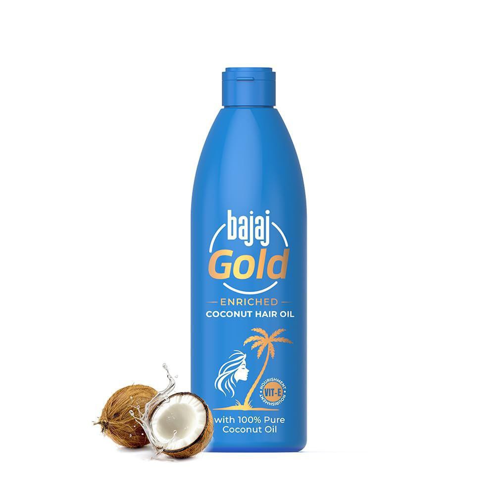Bajaj Gold Enriched Coconut Hair Oil 500ml – Best Price in India