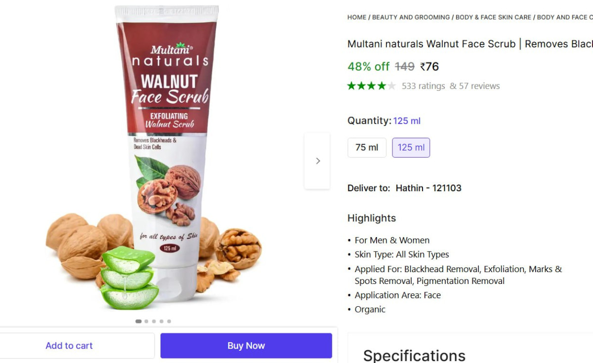 Face Scrub 76 – Best Price in India