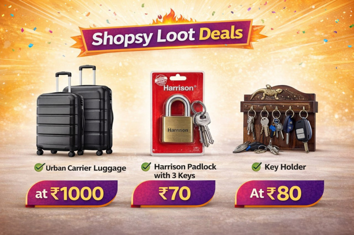 Shopsy Loot Deals Urban Carrier Luggage At 1000 Harrison Padlock With 3 Key
