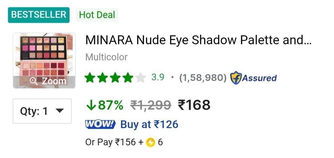 Loot Back Minara Nude Eye Shadow Palette 168upto 90 On Makeup Essentials – 