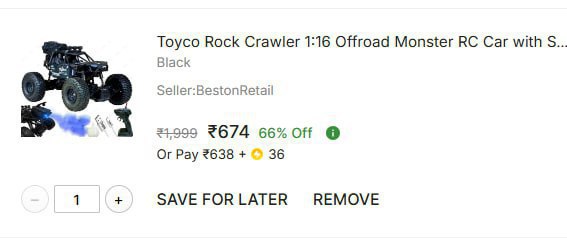 Offroad Monster Truck With Smoke Function 674 – Best Price in India