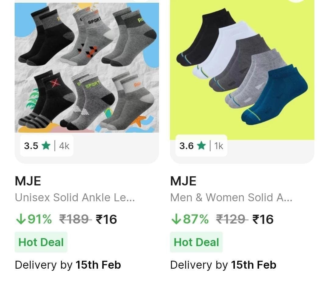 Mje Mens Womens Socks Starting At Just 16 – Best Price in India