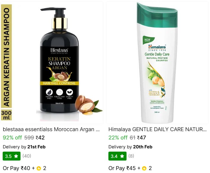 Grab Shampoo Starts 42 More Deals Click Here Must Read – Best Price in Indi