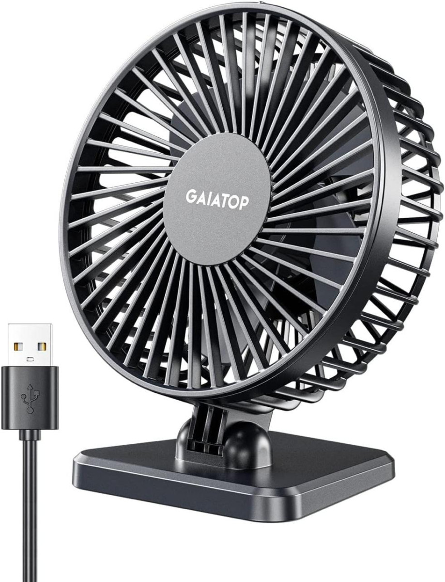 Gaiatop Small Desk Fan 4 5 Inch Portable 3 Speeds Wind Desktop Table Coolin