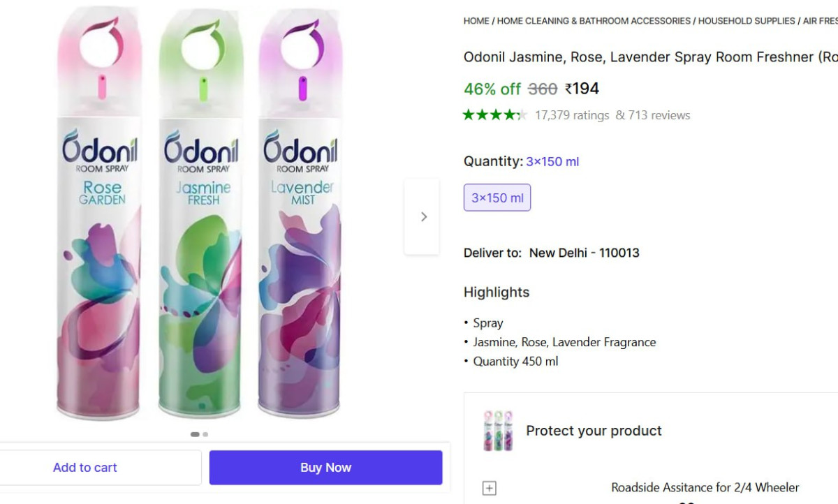 (pack Of 3) Odonil Room Freshener 194 – Best Price in India