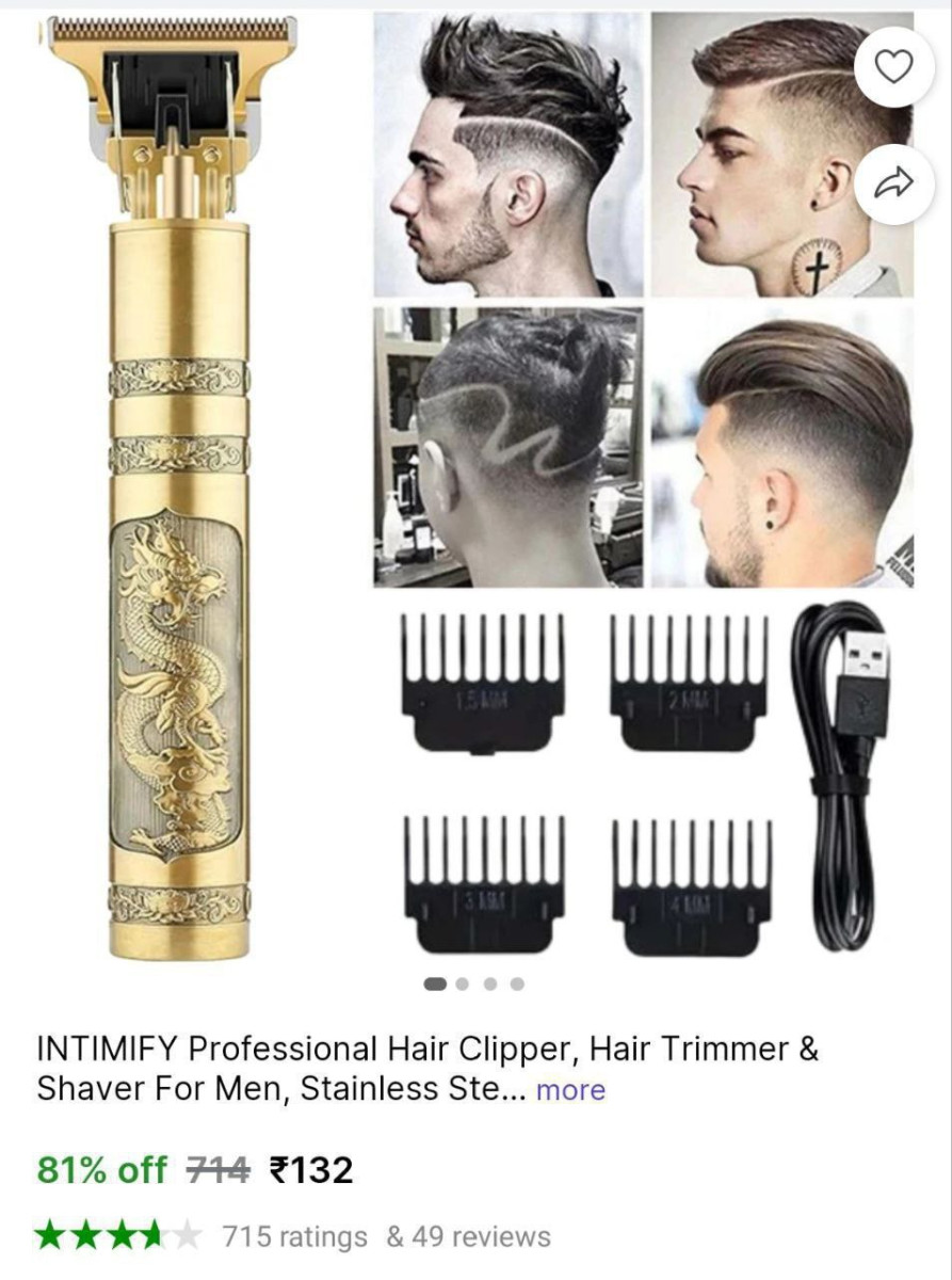 Rechargeable Cordless Trimmer 132 – Best Price in India