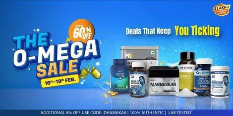 Hyugalife The O Mega Sale 60 Use Code Dhamaka8 For Extra 8 Offlink Multivit