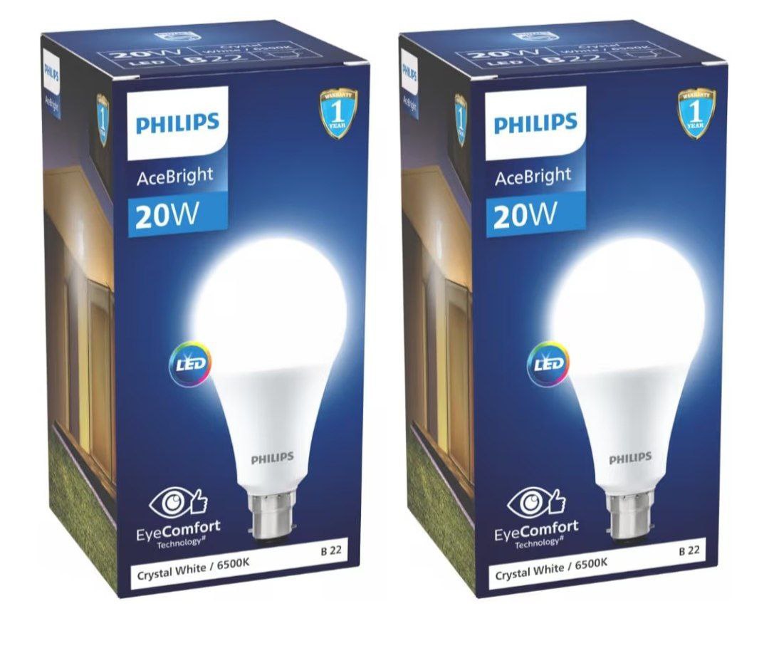 Philips 20-watt Led Bulb Pack Of 2 321 – Best Price in India