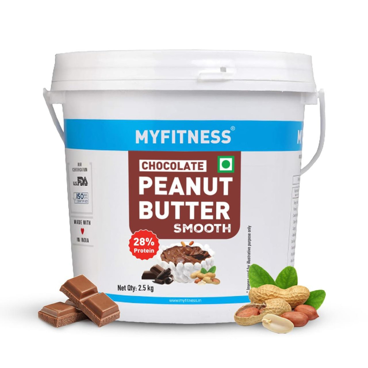 Myfitness Peanut Butter Chocolate Spread Smooth 2 5kg 779 – Best Price in I