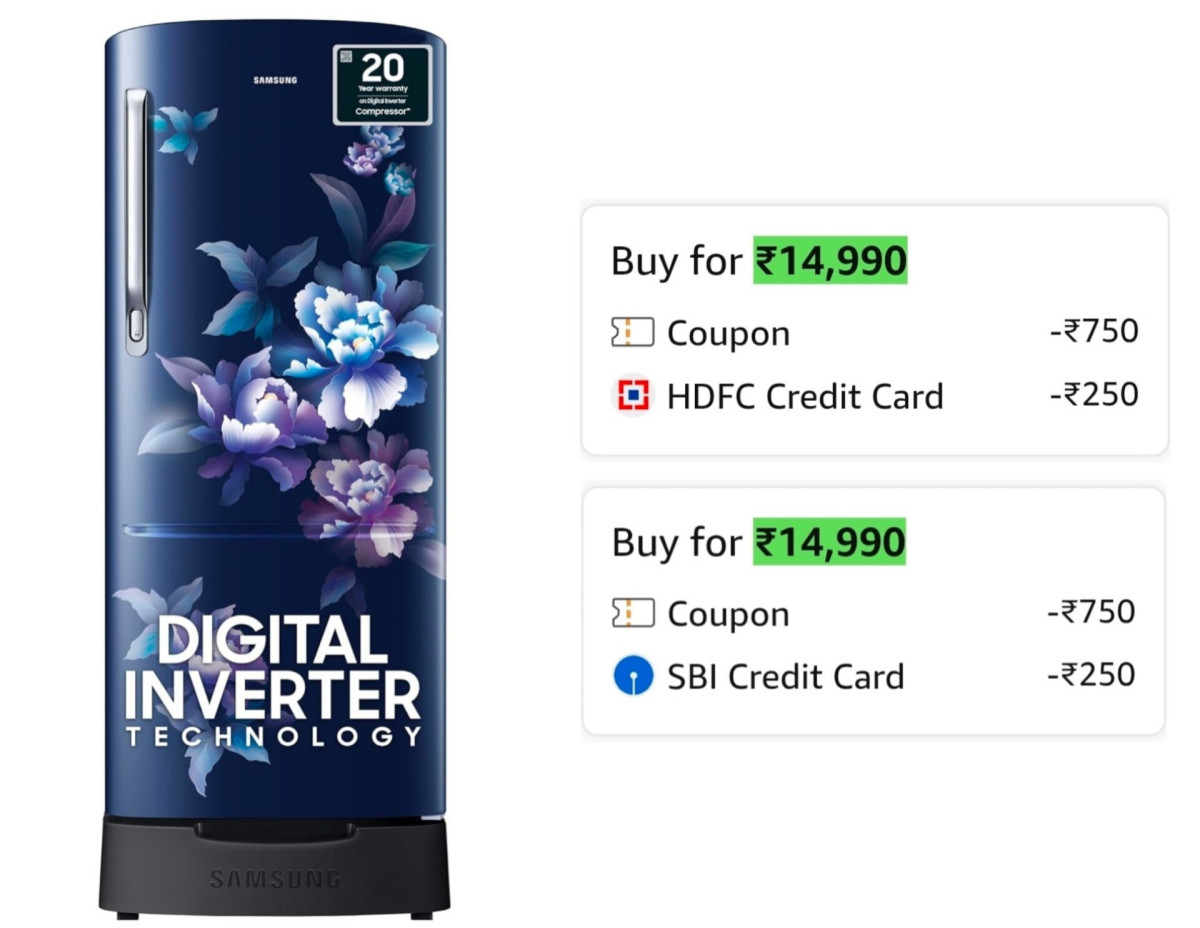 Samsung 183l 4 Star Digital Inverter Refrigerator At 14 990apply 750 Coupon