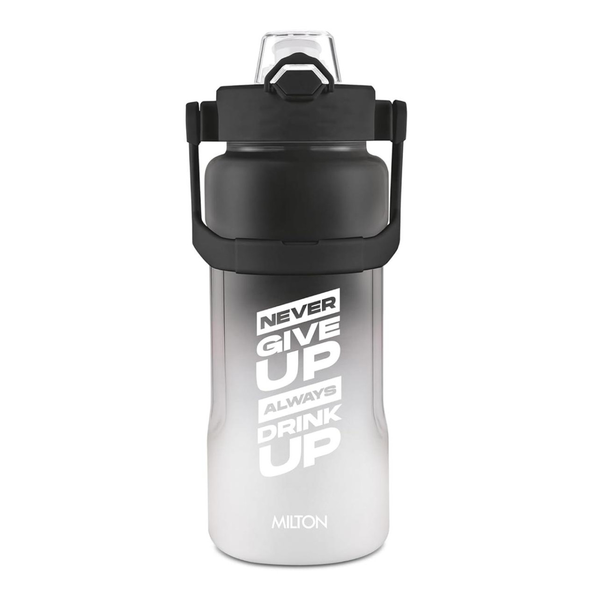 Milton Remy 2 0 Pro Sipper Rubber Coated Water Bottle 1800 Ml Black 320 – B