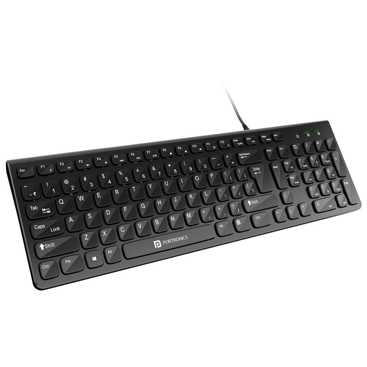 Portronics Ki-pad 2 Usb Wired Keyboard With 104 Keys 429 – Best Price in In